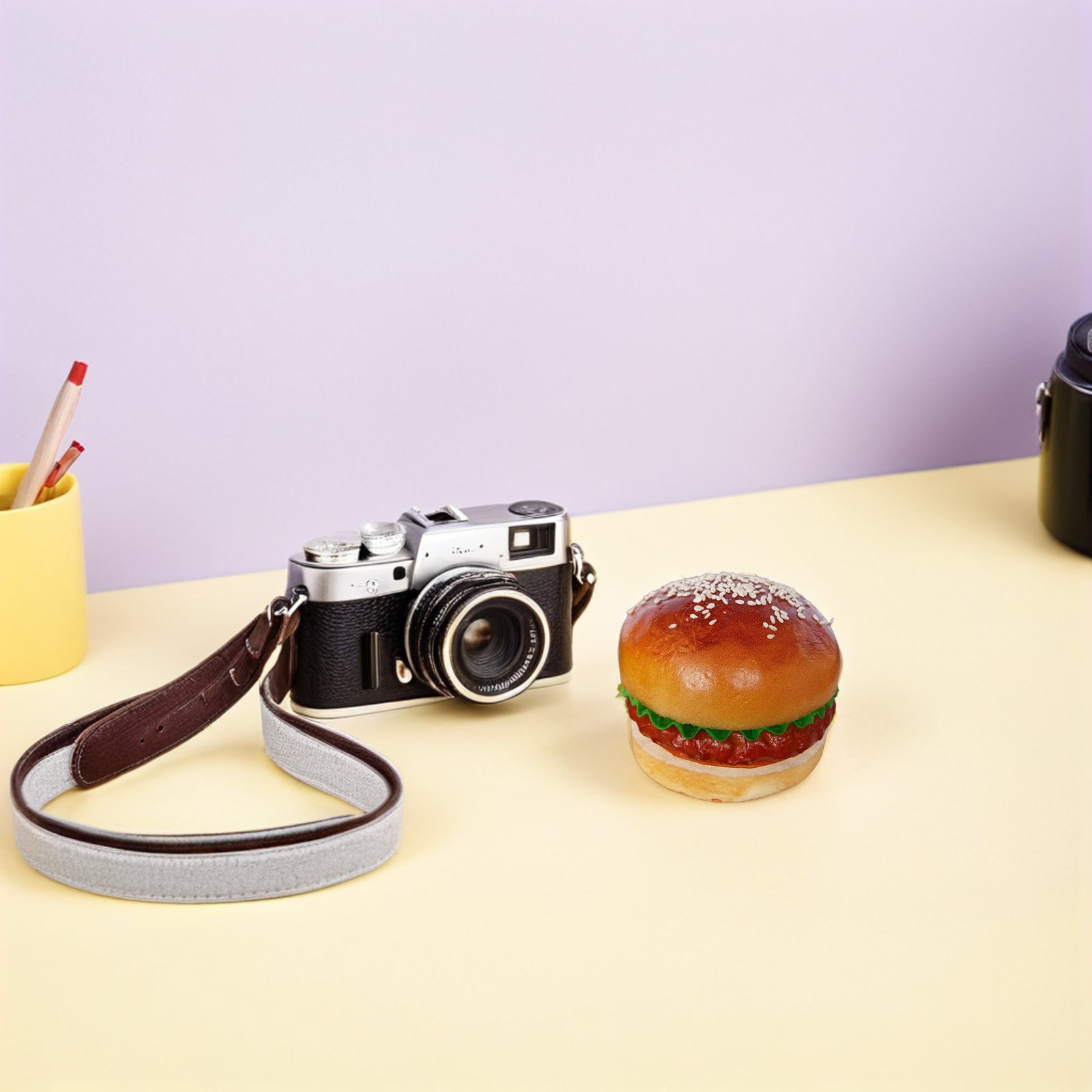 Fotografi Food - 3 Peças de Adereços de Hambúrguer