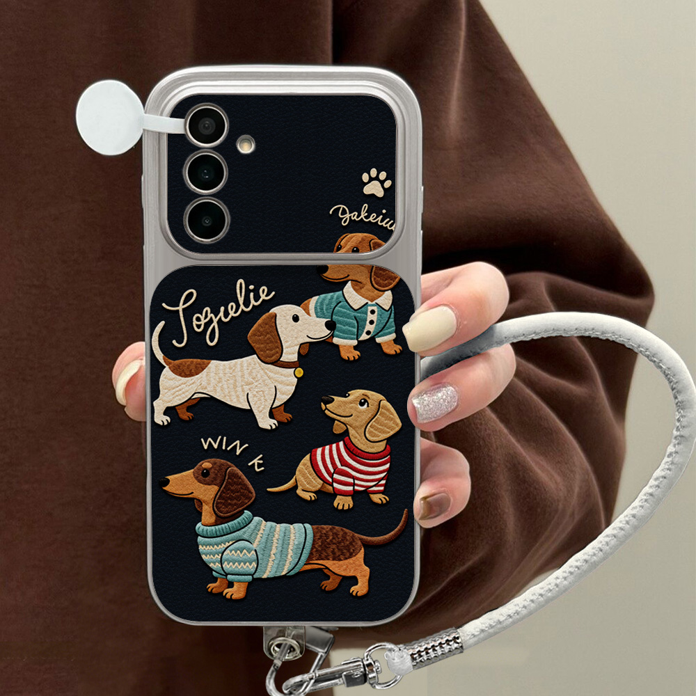 Camera Wrist Strap - Capa de Celular de Couro Lichia