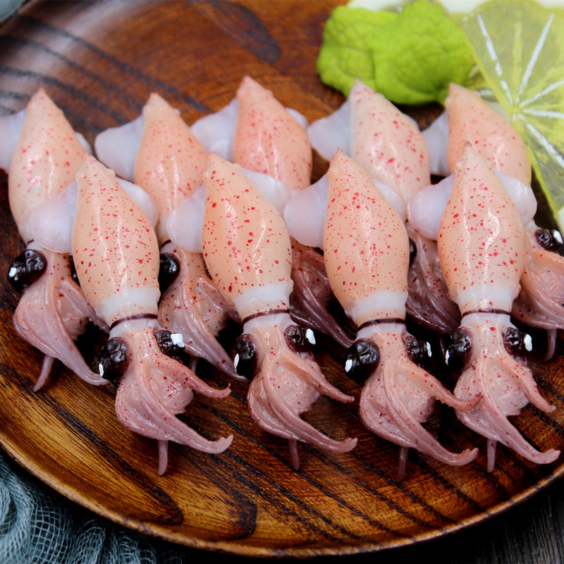 Fotografi Food - Artificial Squid Simulation Food, Seafood Model,
