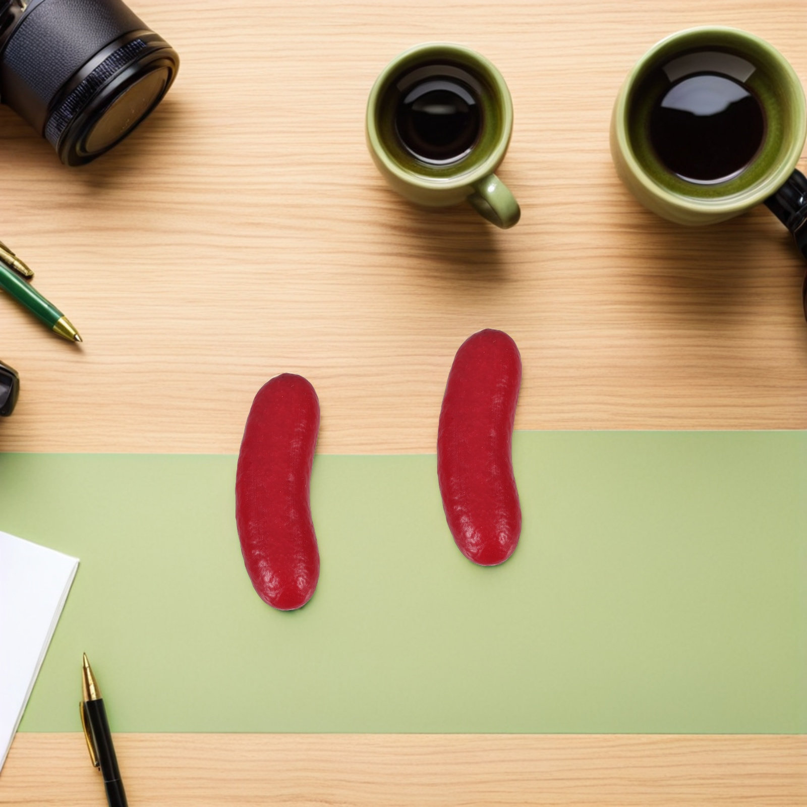 Fotografi Food - 20 peças de salsicha falsa para