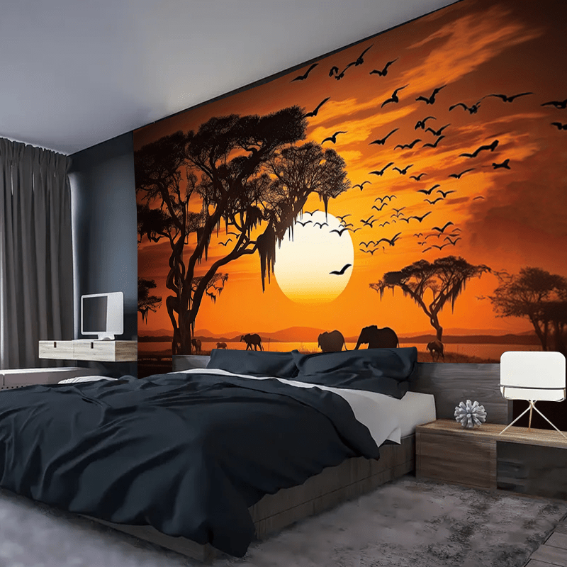 Tapeçaria Serengeti Sunset Saf - Photography Aesthetic avaliação e preço