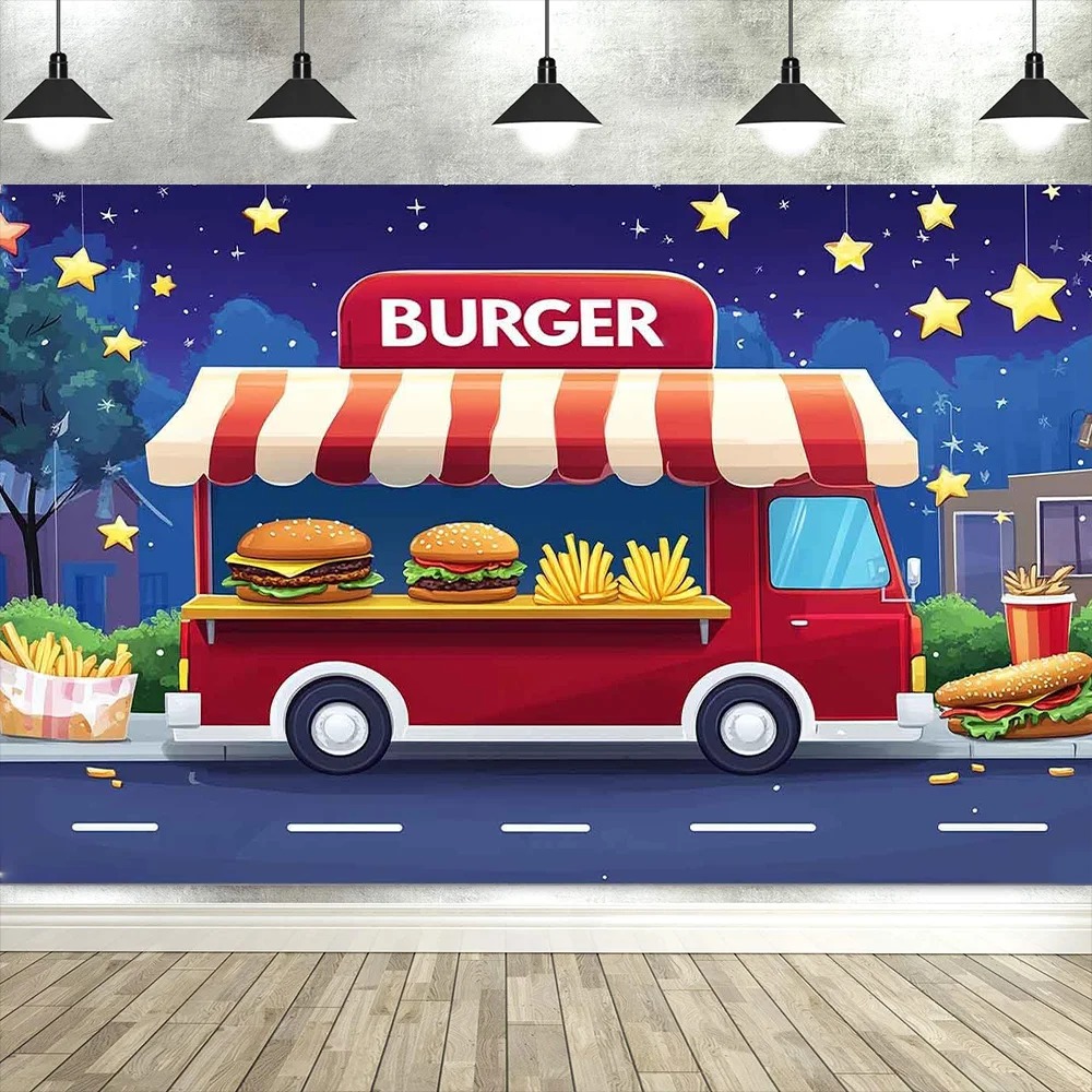 Banner temático de caminhão de - Fotografi Food avaliação e preço