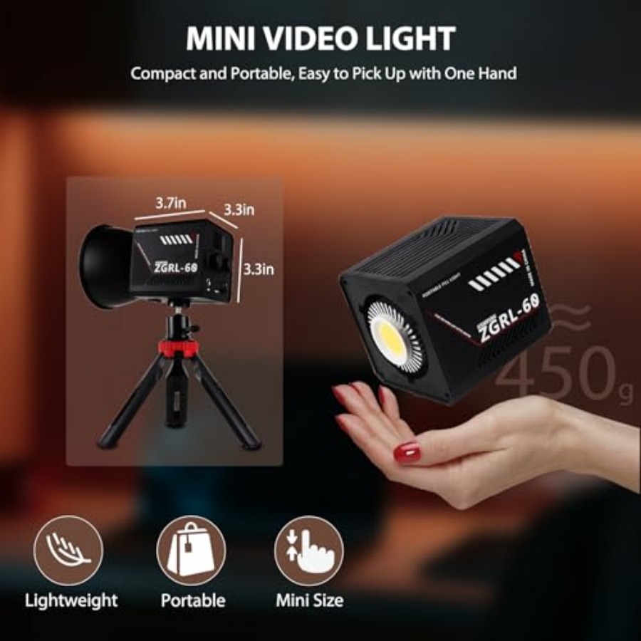 Luz de vídeo LED COB de 60W po - Photography Video avaliação e preço